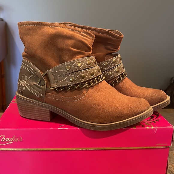 Candie’s Cacuracotan Brown Booties- Size 7 🤎🍂🤠 - Picture 3 of 16